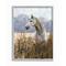 Stupell Industries Wild Horse in Tall Grass Wall Art in Gray Frame